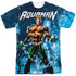 JLA/AQUAMAN BUBBLES EVERYWHERE (FRONT/BACK PRINT) - S/S ADULT POLY CREW - MULTI
