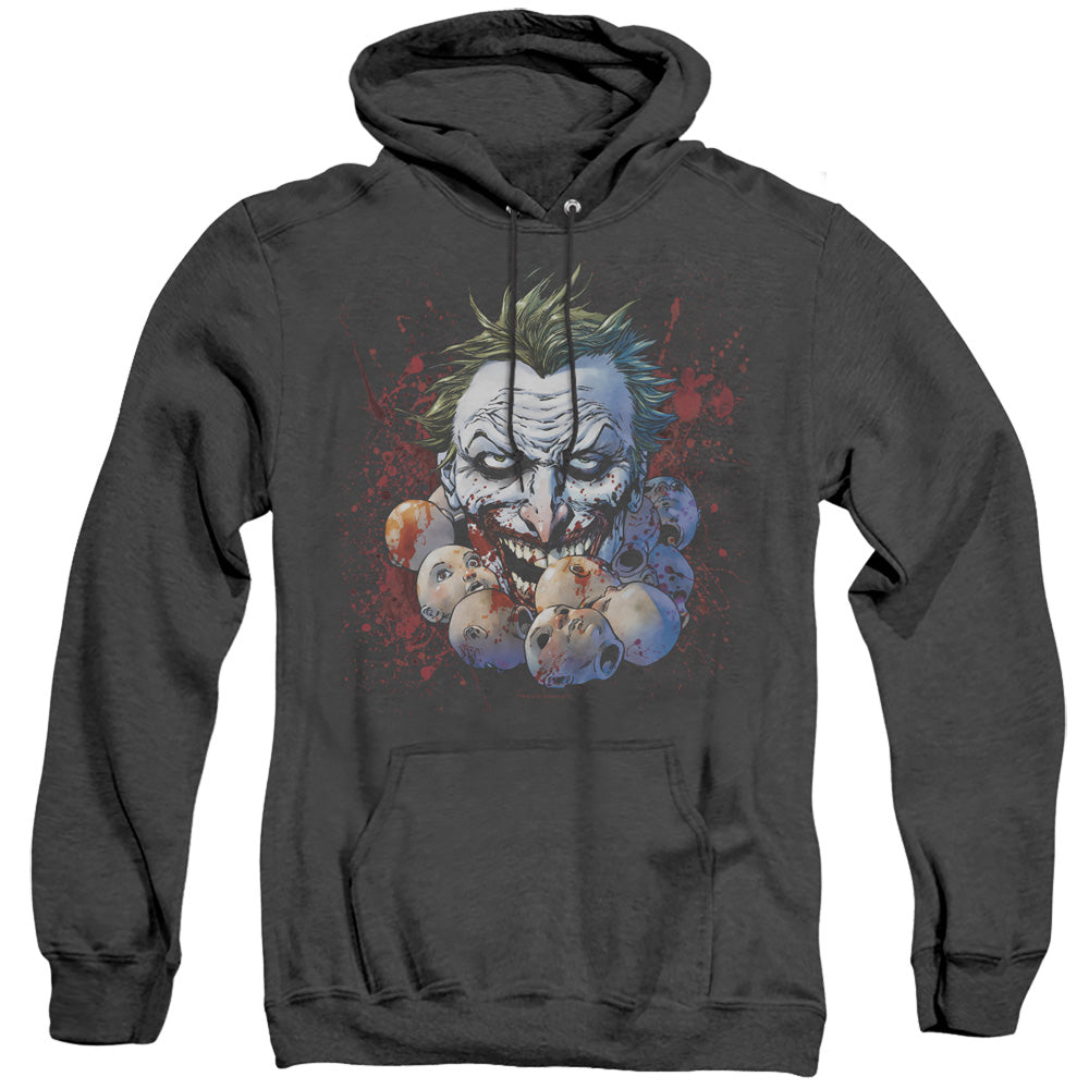 JLA/DOLL HEADS - ADULT HEATHER HOODIE - BLACK