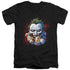 JLA/DOLL HEADS - S/S ADULT V-NECK 30/1 - BLACK