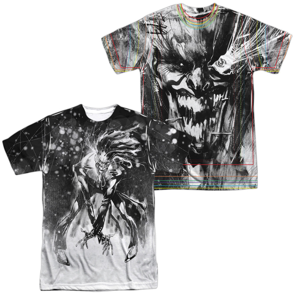 JLA/SKETCHY JOKER (FRONT/BACK PRINT) - S/S ADULT POLY CREW - MULTI
