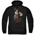 JLA/HARLEY HAMMER - ADULT PULLOVER HOODIE - BLACK