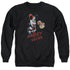JLA/HARLEY HAMMER - ADULT CREWNECK SWEATSHIRT - BLACK