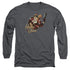 JLA/HARLEY BOMBER -  L/S ADULT 18/1  - CHARCOAL