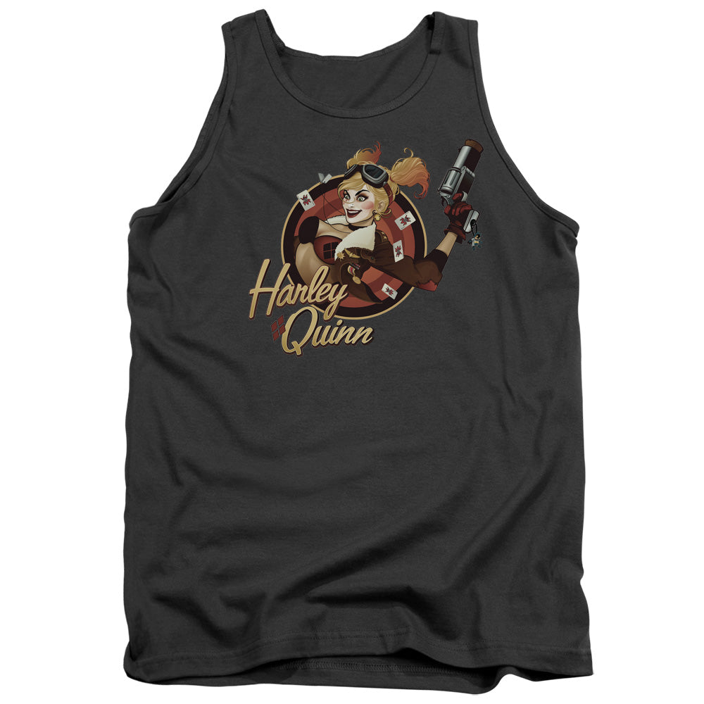 JLA/HARLEY BOMBER - ADULT TANK - CHARCOAL