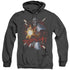 JLA/DEADSHOT - ADULT HEATHER HOODIE - BLACK