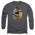 JLA/BATGIRL BOMBSHELL -  L/S ADULT 18/1  - CHARCOAL