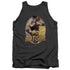 JLA/BATGIRL BOMBSHELL - ADULT TANK - CHARCOAL