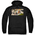 JLA/CINEMATIC LEAGUE - ADULT PULLOVER HOODIE - BLACK