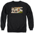 JLA/CINEMATIC LEAGUE - ADULT CREWNECK SWEATSHIRT - BLACK