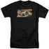 JLA/CINEMATIC LEAGUE - S/S ADULT TALL 18/1 - BLACK