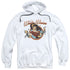 JLA/WONDER BREAK - ADULT PULLOVER HOODIE - WHITE
