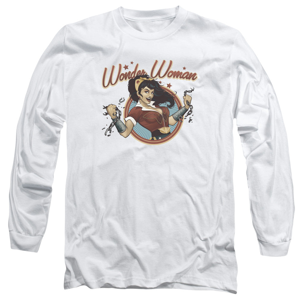JLA/WONDER BREAK -  L/S ADULT 18/1  - WHITE