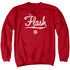JLA/OLD SCHOOL FLASH - ADULT CREWNECK SWEATSHIRT - RED