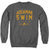 JLA/AQUAMAN SWIM TEAM - ADULT CREWNECK SWEATSHIRT - CHARCOAL