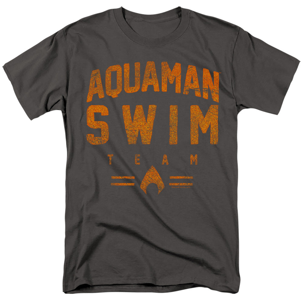 JLA/AQUAMAN SWIM TEAM - S/S ADULT 18/1 - CHARCOAL