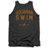 JLA/AQUAMAN SWIM TEAM - ADULT TANK - CHARCOAL