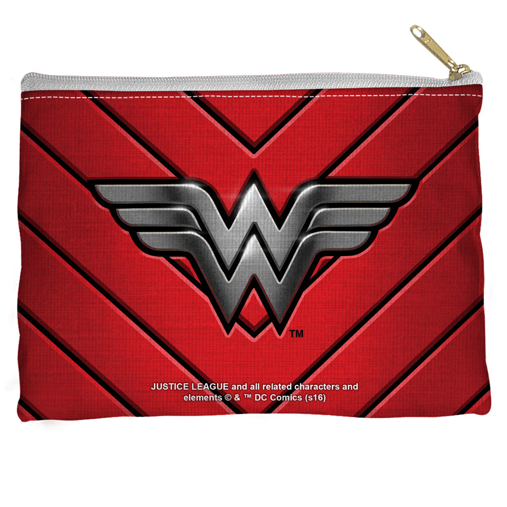 JLA/WW EMBLEM - STRAIGHT BOTTOM ACCESSORY POUCH