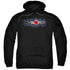 JLA/CYBORG TITLE - ADULT PULLOVER HOODIE - BLACK