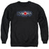 JLA/CYBORG TITLE - ADULT CREWNECK SWEATSHIRT - BLACK