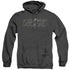 JLA/AQUAMAN TITLE - ADULT HEATHER HOODIE - BLACK