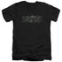 JLA/AQUAMAN TITLE - S/S ADULT V-NECK 30/1 - BLACK