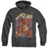 JLA/FLASH ONE - ADULT HEATHER HOODIE - BLACK