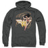 JLA/GLOWING LASSO - ADULT PULLOVER HOODIE - CHARCOAL