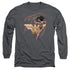 JLA/GLOWING LASSO -  L/S ADULT 18/1  - CHARCOAL