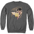 JLA/GLOWING LASSO - ADULT CREWNECK SWEATSHIRT - CHARCOAL