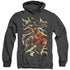 JLA/ELECTRIC RUN - ADULT HEATHER HOODIE - BLACK