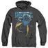 JLA/BLUE BEETLE - ADULT HEATHER HOODIE - BLACK