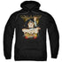 JUSTICE LEAGUE/DEFLECTION - ADULT PULLOVER HOODIE - BLACK
