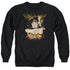 JUSTICE LEAGUE/DEFLECTION - ADULT CREWNECK SWEATSHIRT - BLACK