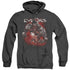 JLA/ENGAGED - ADULT HEATHER HOODIE - BLACK