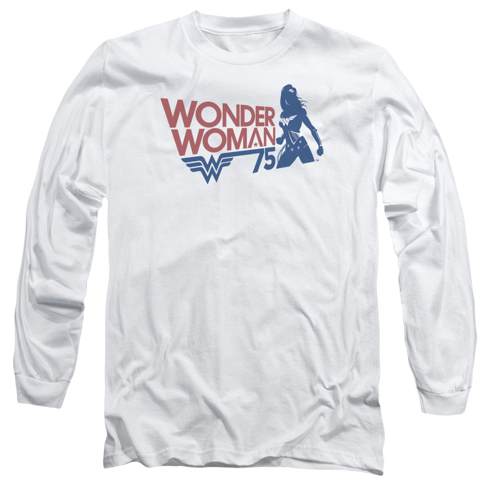 WONDER WOMAN/WW75 SILHOUETTE - L/S ADULT 18/1 - WHITE