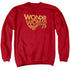 WONDER WOMAN/WONDER WOMAN 75TH ANNIVERSARY GOLD LOGO - ADULT CREWNECK SWEATSHIRT - RED
