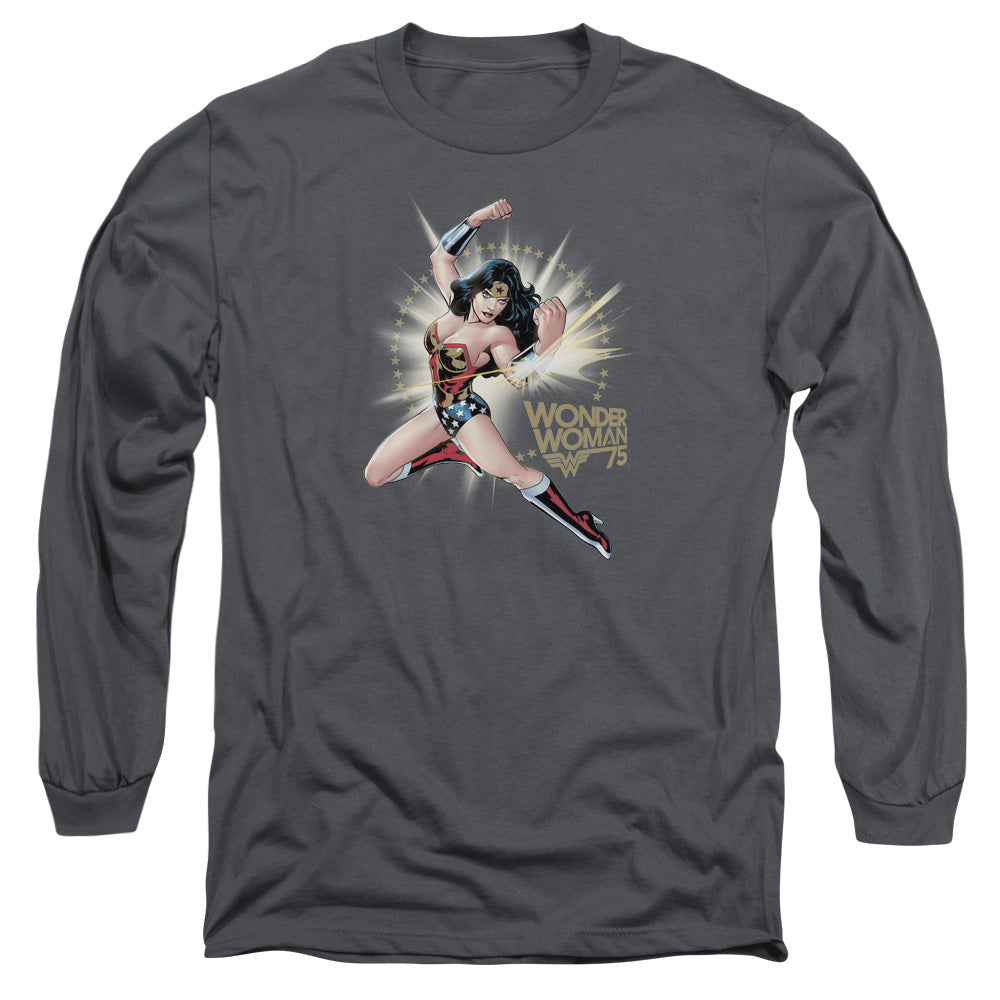 WONDER WOMAN/WW75 THE BRACELETS OF SUBMISSION - L/S ADULT 18/1 - CHARCOAL