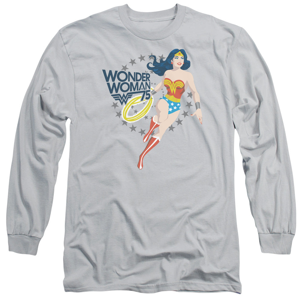WONDER WOMAN/SIMPLE 75 - L/S ADULT 18/1 - SILVER
