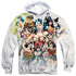 WONDER WOMAN/75TH COLLAGE (FRONT/BACK PRINT) - ADULT POLY PULLOVER HOODIE - MULTI