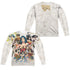 WONDER WOMAN/75TH COLLAGE (FRONT/BACK PRINT) - L/S ADULT POLY CREW  - MULTI