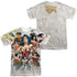 WONDER WOMAN/75TH COLLAGE (FRONT/BACK PRINT) - S/S ADULT POLY CREW - MULTI