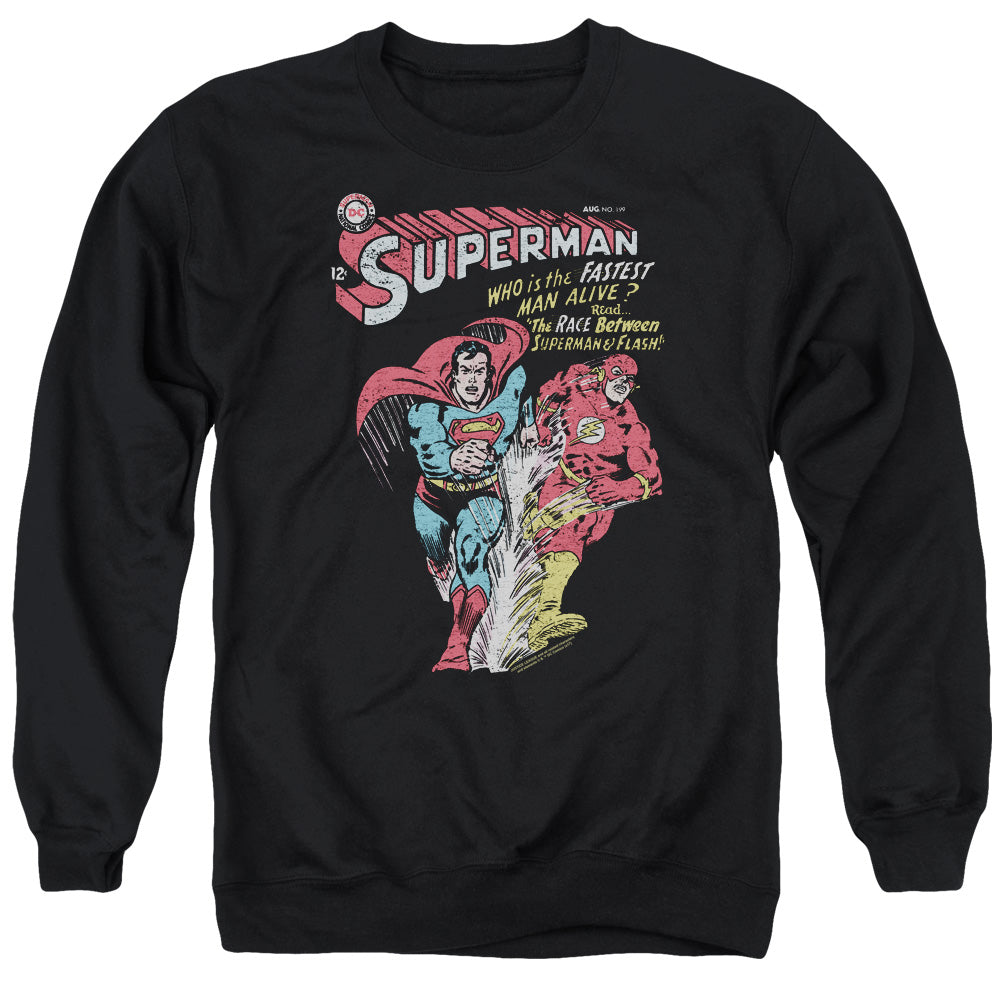 JLA/FASTEST - ADULT CREWNECK SWEATSHIRT - BLACK