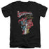 JLA/FASTEST - S/S ADULT V-NECK 30/1 - BLACK