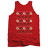 DC FLASH/THE FLASH UGLY CHRISTMAS SWEATER - ADULT TANK - RED
