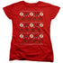 DC FLASH/THE FLASH UGLY CHRISTMAS SWEATER - S/S WOMENS TEE - RED