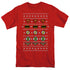 JLA/JUSTICE SHIELDS CHRISTMAS SWEATER - S/S ADULT 18/1 - RED