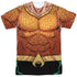 JLA/AQUAMAN REBIRTH UNIFORM (FRONT/BACK PRINT) - S/S ADULT POLY CREW - MULTI