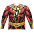 JLA/SHAZAM UNIFORM (FRONT/BACK PRINT) - L/S ADULT POLY CREW  - MULTI