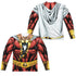JLA/SHAZAM UNIFORM (FRONT/BACK PRINT) - L/S ADULT POLY CREW  - MULTI