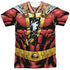 JLA/SHAZAM UNIFORM (FRONT/BACK PRINT) - S/S ADULT POLY CREW - MULTI